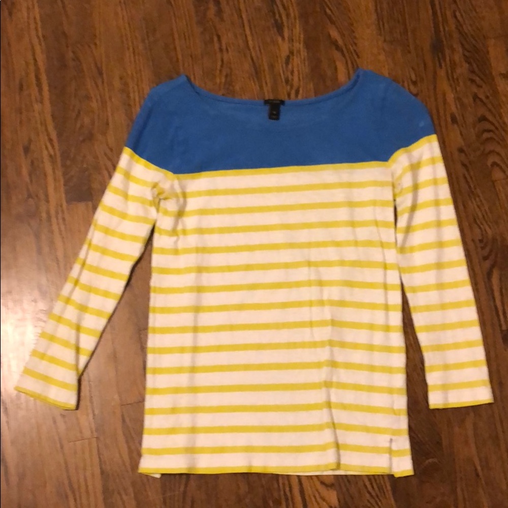 Jcrew Blue and Green Stripe Shirt